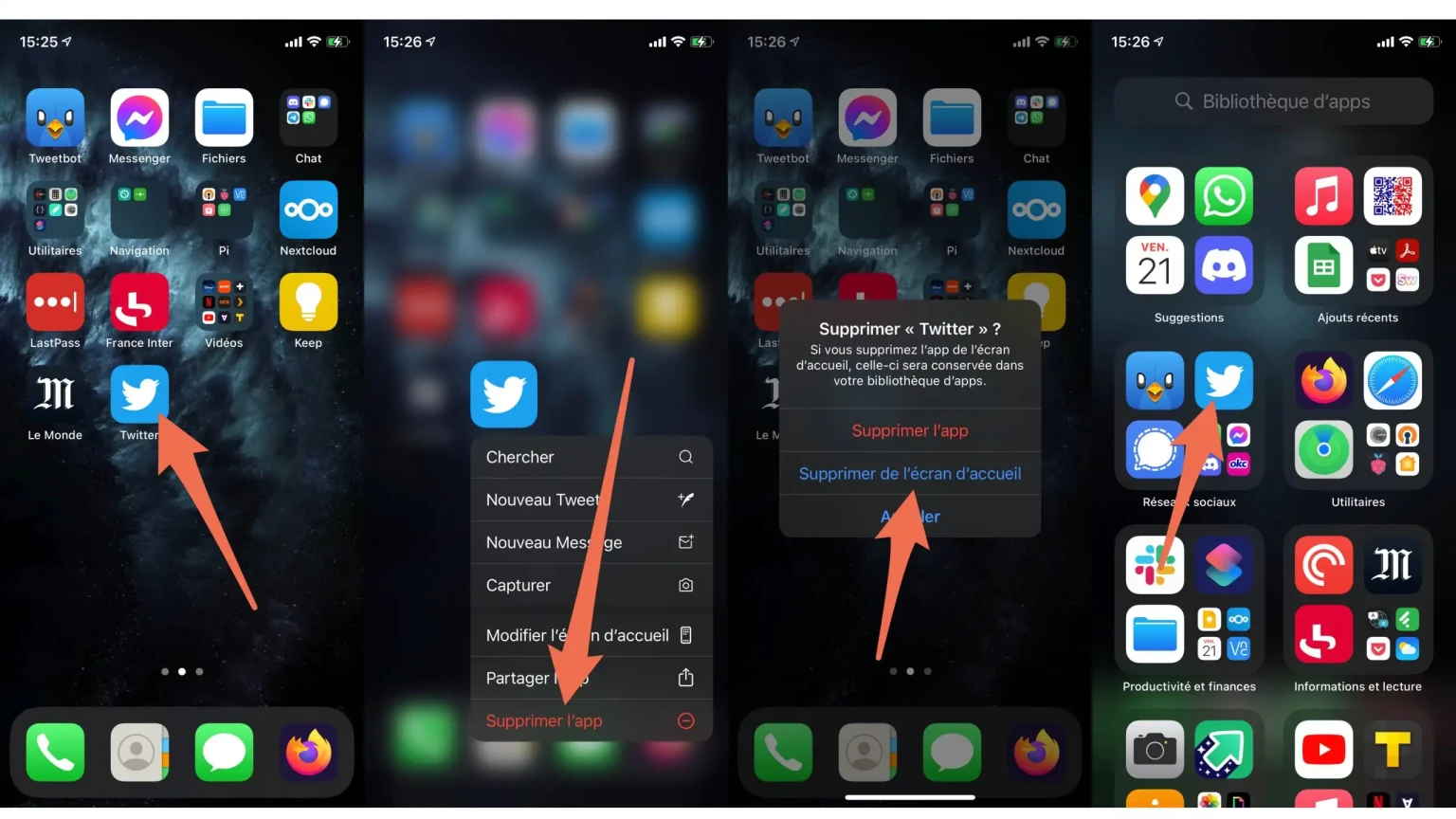 masquer une application sur iPhone