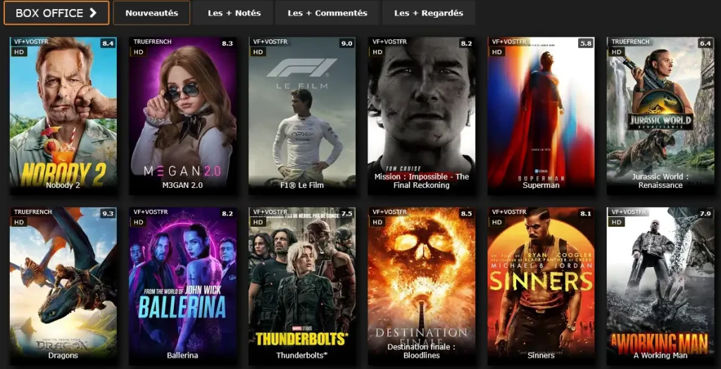 site de streaming est le plus fiable