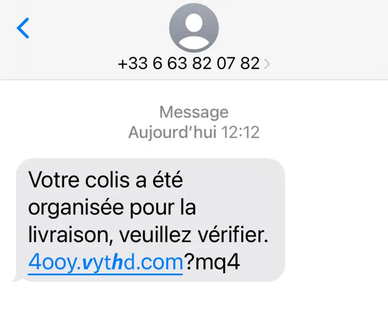 votre colis a été organisée pour la livraison veuillez vérifier