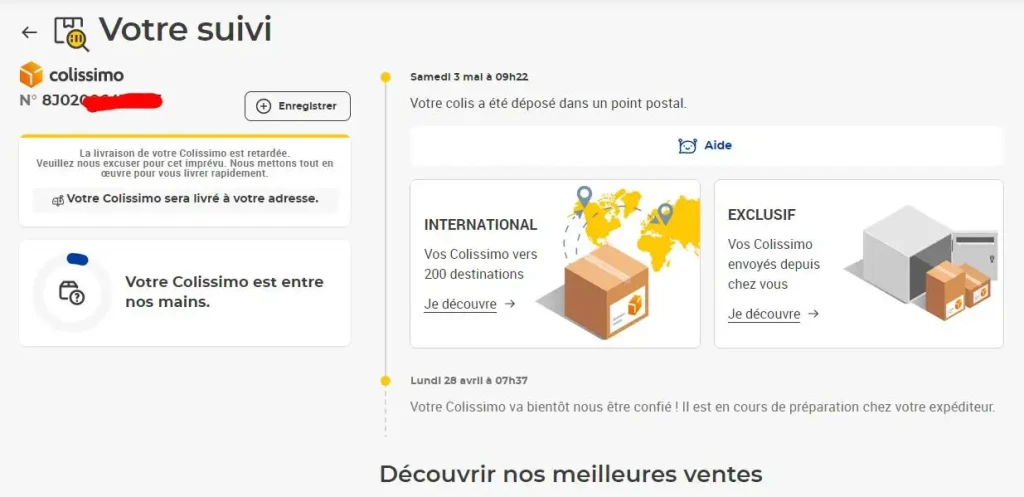 votre colis n’est pas sur le bon chemin