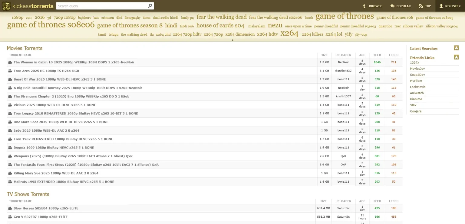 KickassTorrents