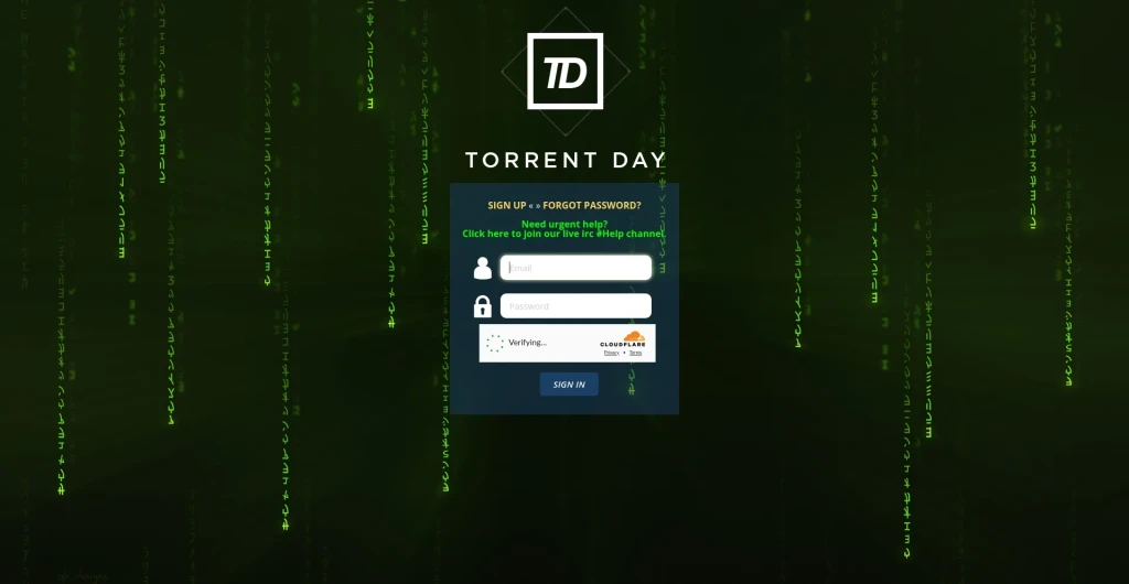 l’adresse officielle de TorrentDay