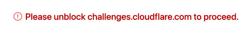 Débloquez challenges cloudflare com pour continuer