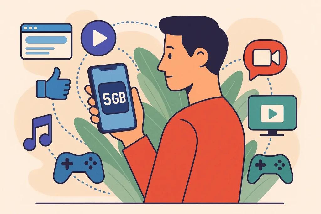 5 Go d’internet durent combien de temps