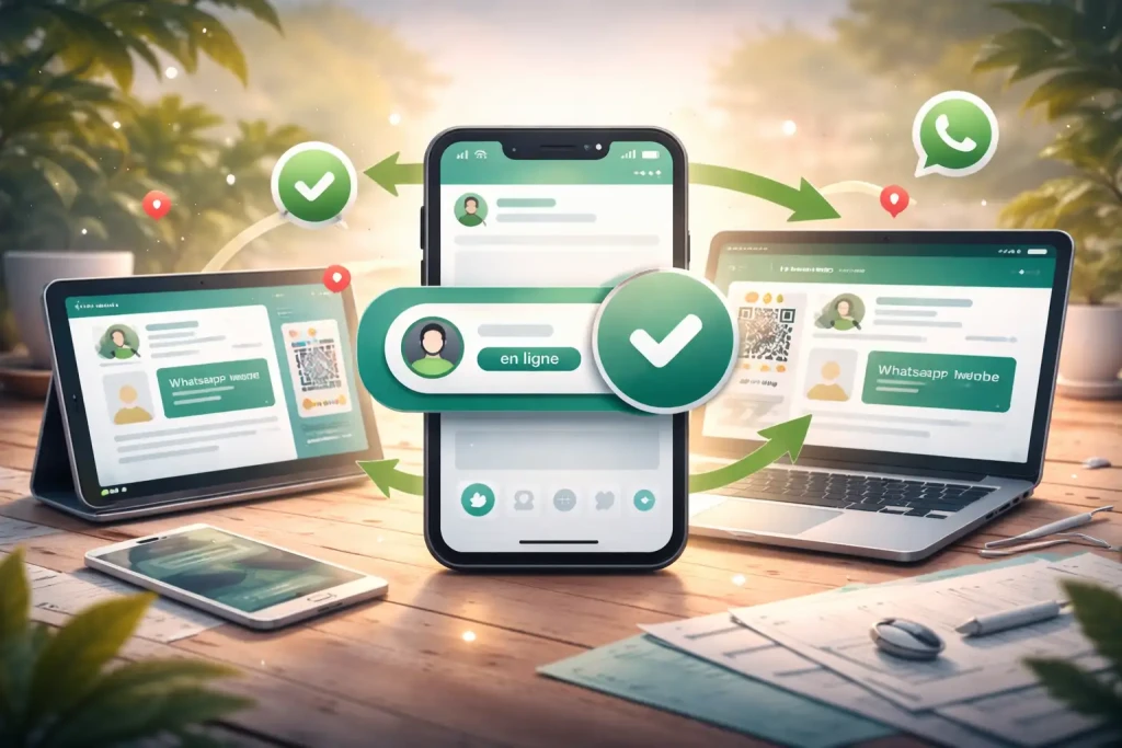 Est il possible qu’un autre appareil soit connecté au même compte WhatsApp
