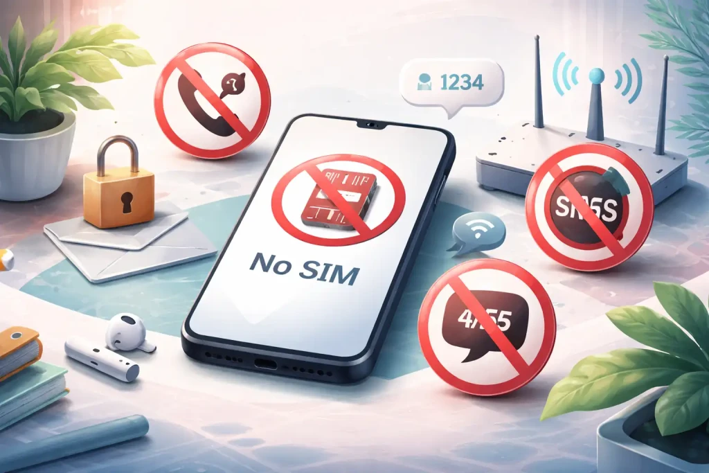 limites d’un téléphone sans carte SIM