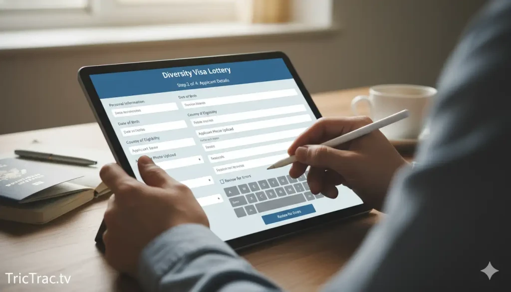 remplir le formulaire DV Lottery