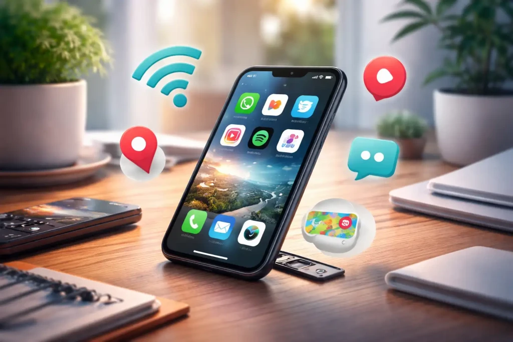 utiliser un téléphone sans carte SIM