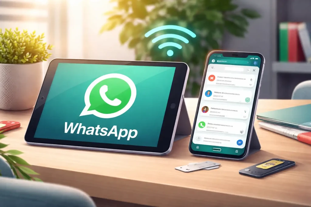 utiliser WhatsApp sur une tablette ou un smartphone sans emplacement SIM