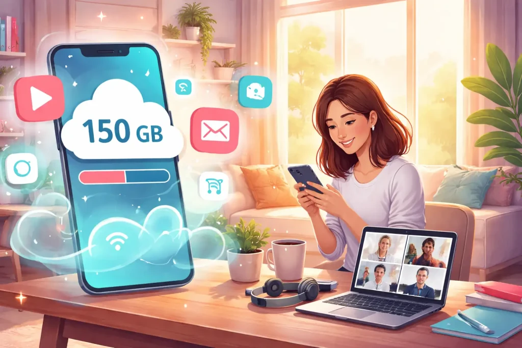 150 Go d’internet, ça dure combien de temps