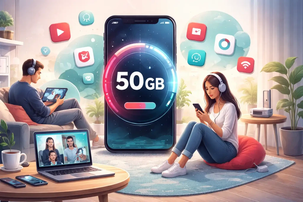 50 Go internet, ça représente quoi