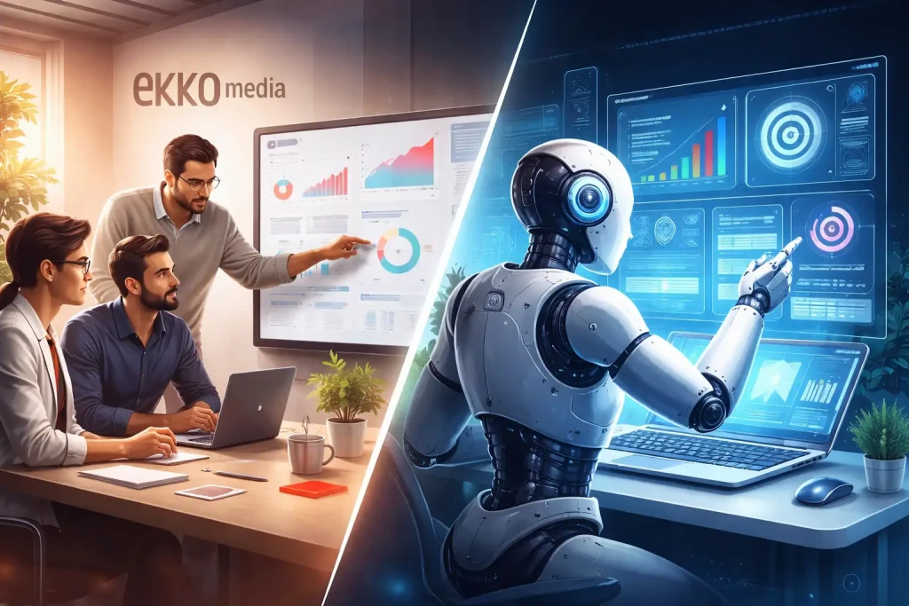 Agence webmarketing ou IA pour votre acquisition digitale