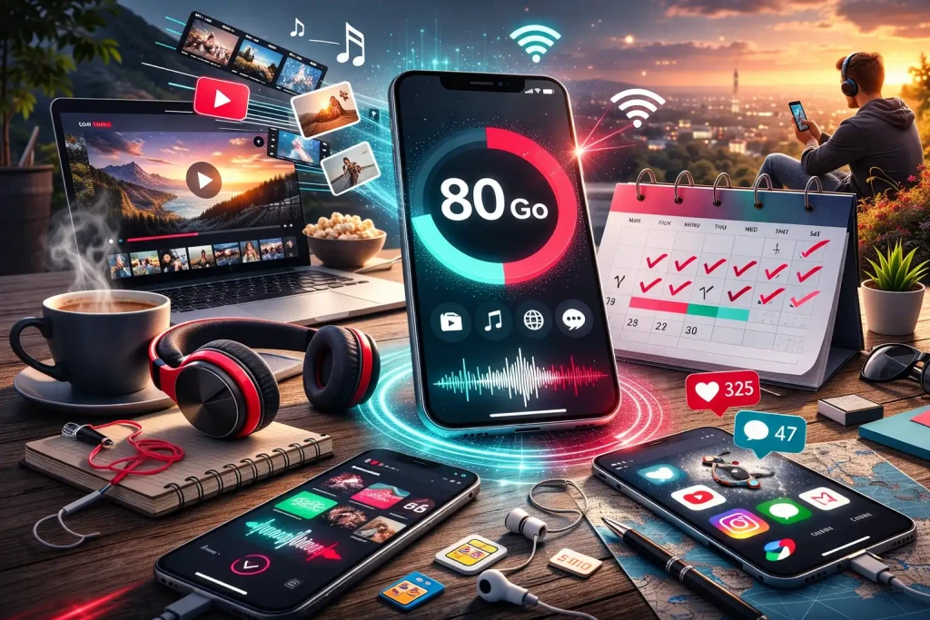 80 Go d'internet, combien de temps ça dure