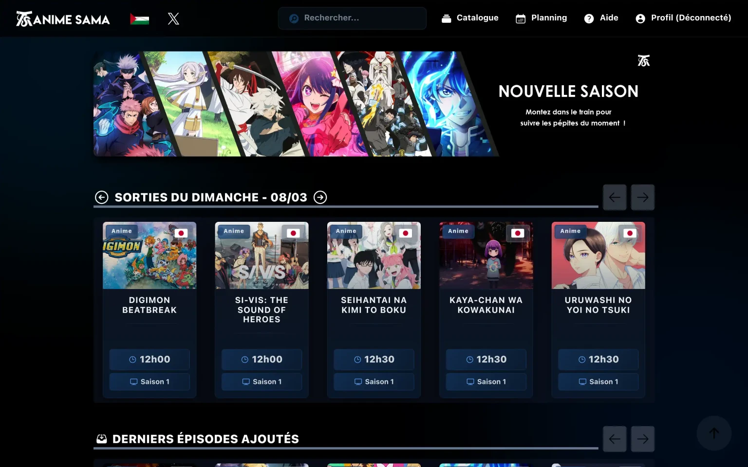 Anime Sama adresse actuelle