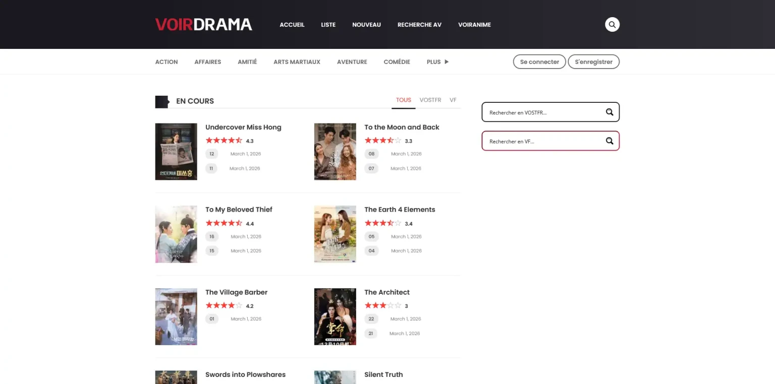 VoirDrama, nouvelle adresse