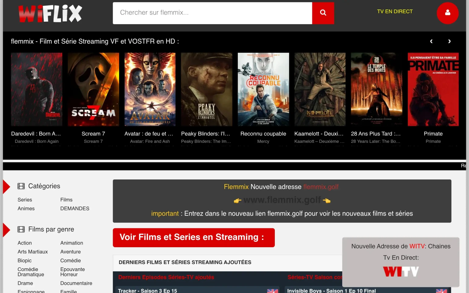 Wiflix nouvelle adresse du jour
